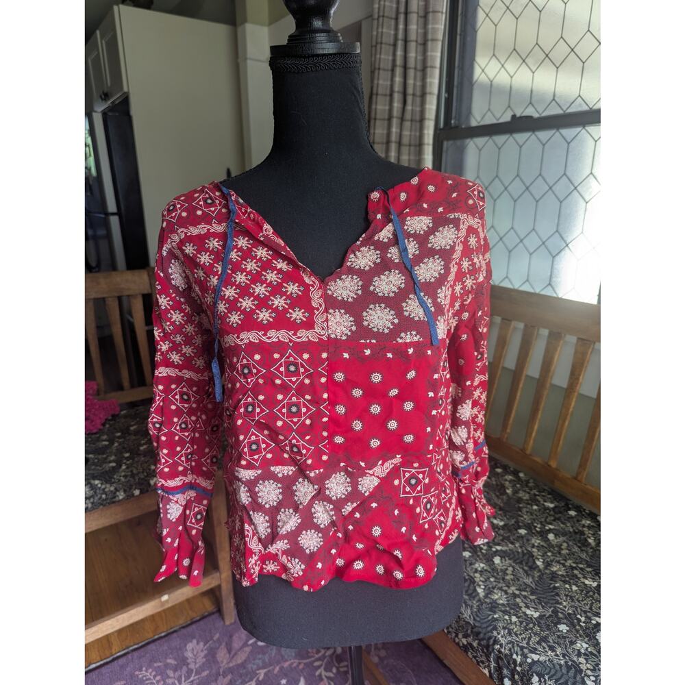 Red Paisley Blouse Bets by Canvasbacks
